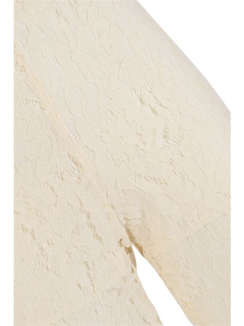 Pantalone palazzo in pizzo NO SECRETS | 261NS210LATTE